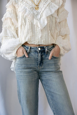 Phoenix Mid Rise Tinted Slim Wide - The Red Thread Boutique