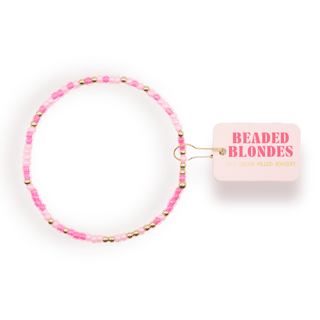 Pink Sprinkle Bracelet: Standard 6.75 inch - The Red Thread Boutique