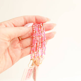 Pink Sprinkle Bracelet: Standard 6.75 inch - The Red Thread Boutique