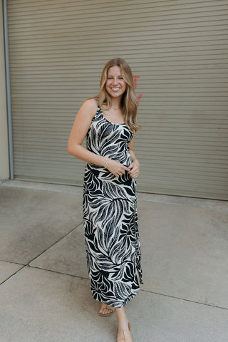 Polanco Isla Leaf Midi Dress by Z Supply *final sale - The Red Thread Boutique