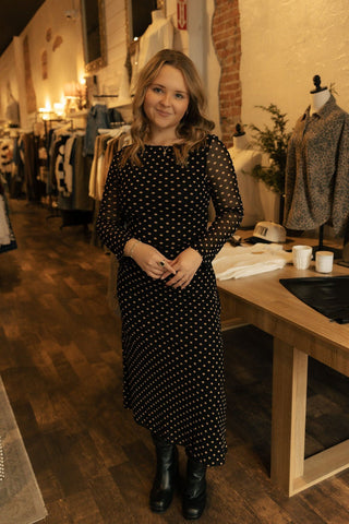 Polka Dot Dress - The Red Thread Boutique