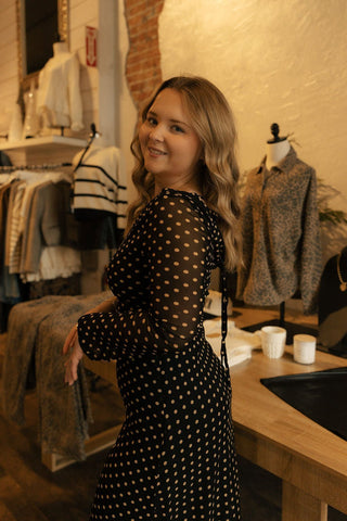 Polka Dot Dress - The Red Thread Boutique