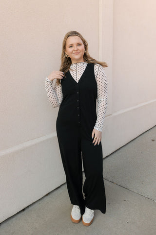 Polka Dot Mesh Turtleneck Top - The Red Thread Boutique