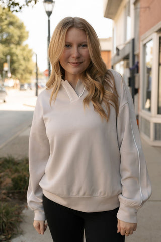 Polo Piping Top - The Red Thread Boutique