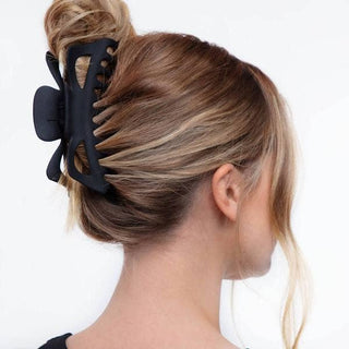 Recycled Plastic Jumbo Classic Claw Clips 2pc - Black & Tort - The Red Thread Boutique
