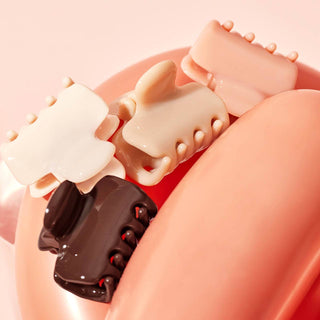 Recycled Plastic Mini Cloud Claw Clips 8pc Set - Rosewood - The Red Thread Boutique