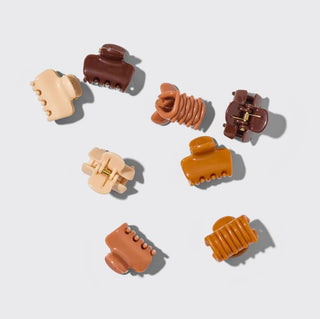 Recycled Plastic Mini Cloud Clips 8pc Set - Sedona - The Red Thread Boutique