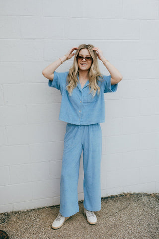 Resort Loop Terry Top, Salty Blue by Z Supply *final sale - The Red Thread Boutique