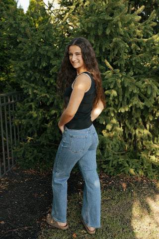 Retro Straight, Dark - The Red Thread Boutique