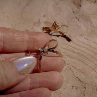 Ribbon bow earrings - The Red Thread Boutique