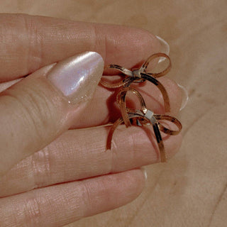 Ribbon bow earrings - The Red Thread Boutique