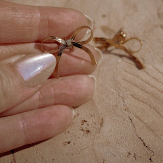 Ribbon bow earrings - The Red Thread Boutique