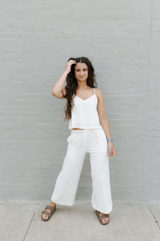 Romi Knit Eyelet Pants by Z Supply *final sale - The Red Thread Boutique