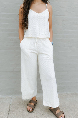Romi Knit Eyelet Pants by Z Supply *final sale - The Red Thread Boutique