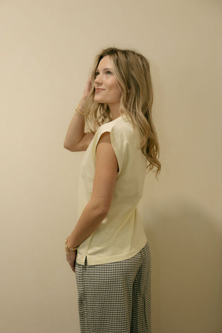 Romy Tee, Bone - The Red Thread Boutique