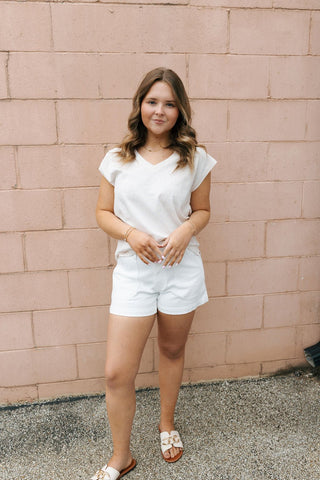 Romy Tee, Pink Oatmeal *final sale* - The Red Thread Boutique