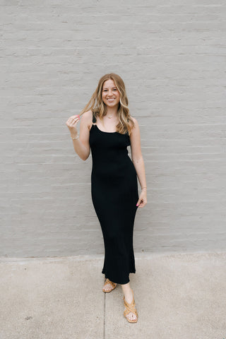 Salinas Midi Dress, Black by Z Supply *final sale - The Red Thread Boutique
