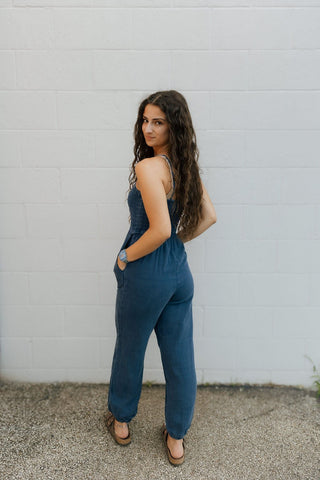 Santos Gauze Jumpsuit, Indigo by Z Supply *final sale - The Red Thread Boutique