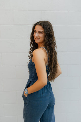 Santos Gauze Jumpsuit, Indigo by Z Supply *final sale - The Red Thread Boutique