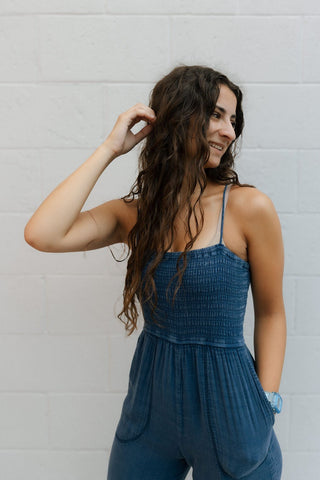 Santos Gauze Jumpsuit, Indigo by Z Supply *final sale - The Red Thread Boutique