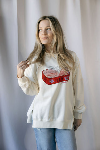 Sardines Graphic Sweatshirt - The Red Thread Boutique