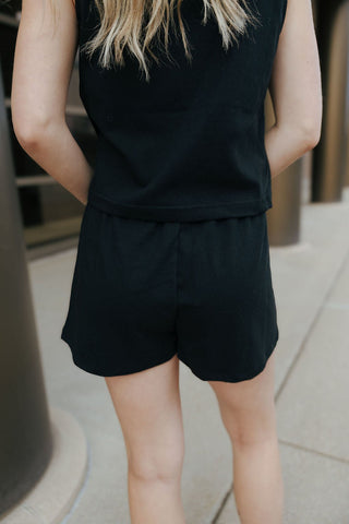 Scout Knit Shorts, True Black by Z Supply *final sale - The Red Thread Boutique