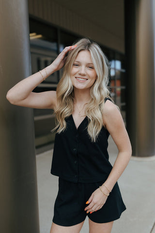 Scout Knit Shorts, True Black by Z Supply *final sale - The Red Thread Boutique