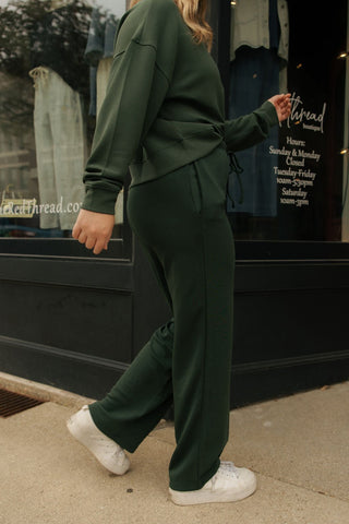 Scuba Pants, Deep Forrest *final sale - The Red Thread Boutique