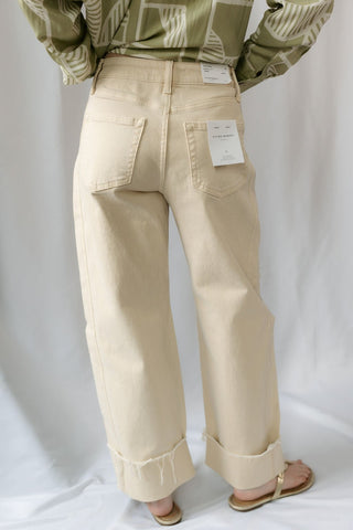 Sedona Cuffed Crop Barrel Jeans - The Red Thread Boutique