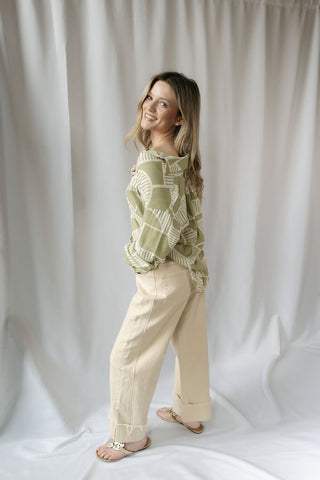 Sedona Cuffed Crop Barrel Jeans - The Red Thread Boutique