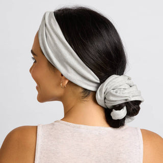 Set & Flow Heatless Curling Headband - Heather Gray - The Red Thread Boutique