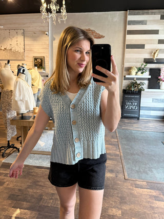 Sherwood Top, Blue - The Red Thread Boutique