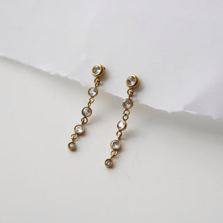 Sienna CZ Dangle Earrings - The Red Thread Boutique