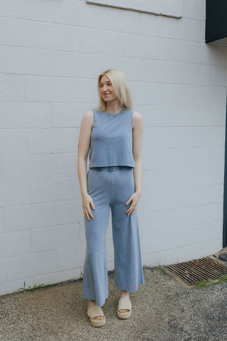 Sloane Jersey Denim Tank, Medium Indigo by Z Supply *final sale - The Red Thread Boutique