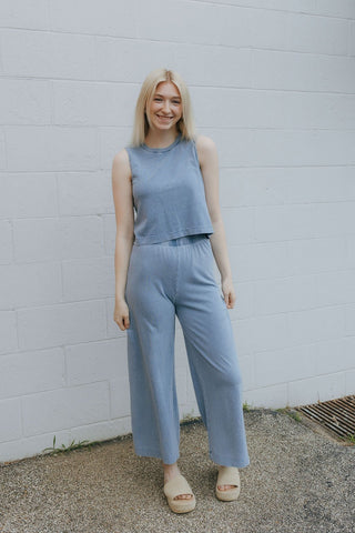 Sloane Jersey Denim Tank, Medium Indigo by Z Supply *final sale - The Red Thread Boutique