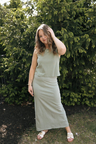 Sloane Jersey Tank, Avocado by Z Supply *final sale - The Red Thread Boutique