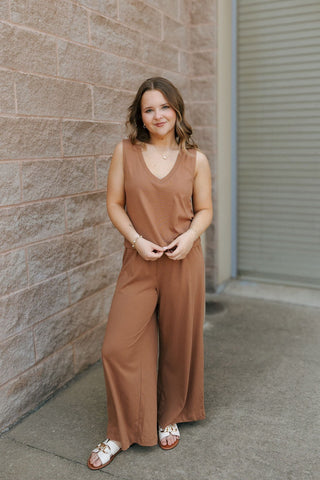 Sloane V Neck Tank, Teakwood by Z Supply *final sale - The Red Thread Boutique