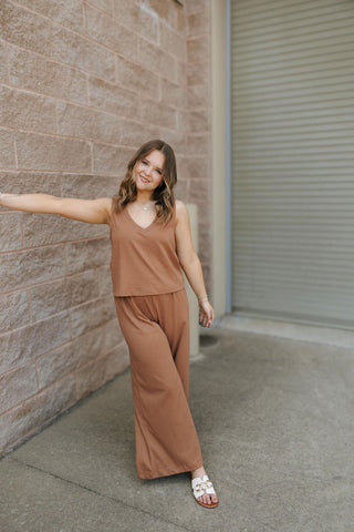 Sloane V Neck Tank, Teakwood by Z Supply *final sale - The Red Thread Boutique