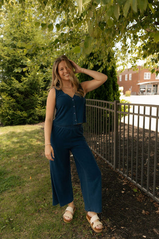 Solace Jersey Knit Denim Top, Indigo by Z Supply *final sale - The Red Thread Boutique