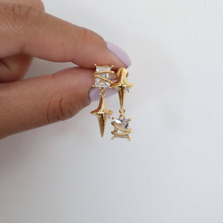 Starlight Dangle Earrings | Statement Earrings - The Red Thread Boutique