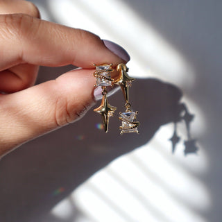 Starlight Dangle Earrings | Statement Earrings - The Red Thread Boutique