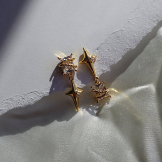 Starlight Dangle Earrings | Statement Earrings - The Red Thread Boutique