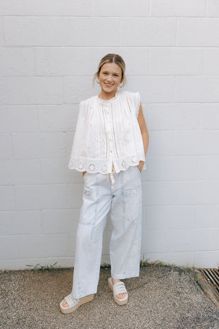 Stripe Barrel Pants *final sale - The Red Thread Boutique