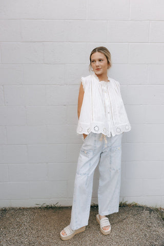 Stripe Barrel Pants *final sale - The Red Thread Boutique