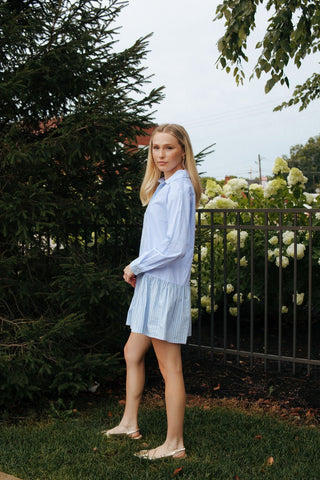 Stripe Shirt Dress *final sale - The Red Thread Boutique