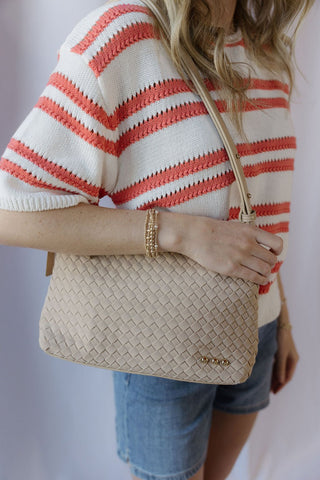 Suede Harper Hobo Shoulder Bag, Oat - The Red Thread Boutique