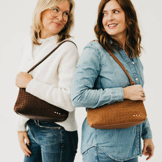 Suede Harper Hobo Shoulder Bag: Oat - The Red Thread Boutique