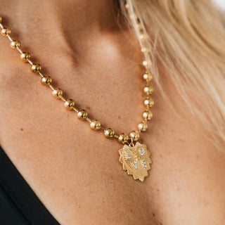 Sunburst Heart Love Pendant Necklace - The Red Thread Boutique