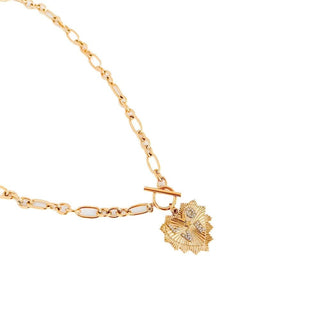 Sunburst Heart Love Pendant Necklace - Toggle - The Red Thread Boutique