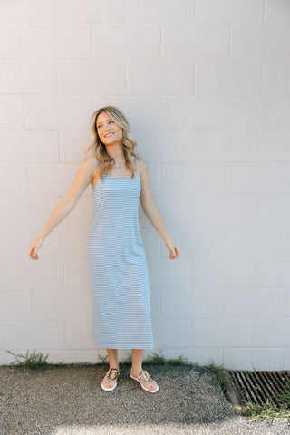 Sunday Rib Dress, Salt Water by Z Supply *final sale - The Red Thread Boutique